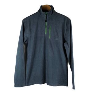 Aspen Gray Fleece Pullover Jacket